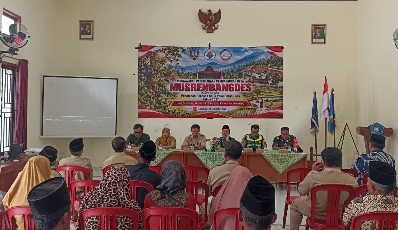 Rancang Arah Pembangunan Berkelanjutan, Pemdes Sepakung Resmi Tetapkan dan Sahkan RKPDesa 2027